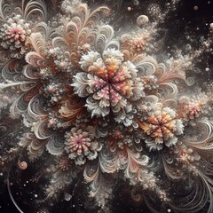 Fractal Bloom Splatter A splatter that forms a mass of intricate