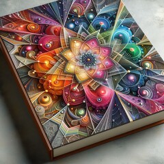 Fototapeta premium Fractal Cover A cover with fractal patterns