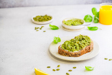 Healthy avocado toast
