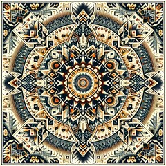 Geometric pattern inspired by traditional textiles Cultural and
