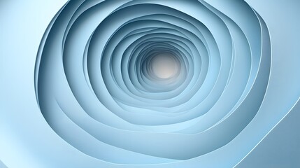 Abstract geometric shapes in modern blue tones with gradient effects and intricate white line accents