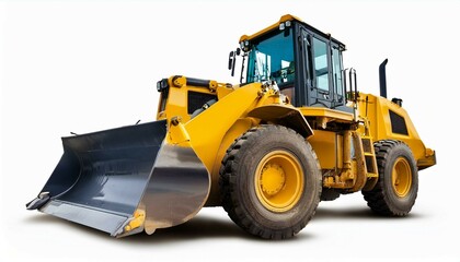 bulldozer isolated on white background
