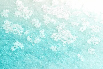 Soft White Floral Patterns on Serene Aqua Blue Background