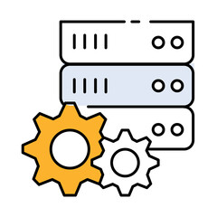 Data Science and Engineering – Servers and Gears Representing Data Processing and Computational Expertise Transparent PNG