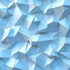 Obraz premium Vibrant Abstract Displaying Stunning Geometric Light Blue Polyhedral Shapes Background