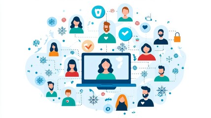 Virtual team collaboration and communication.