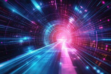Fototapeta premium abstract background with glowing lines