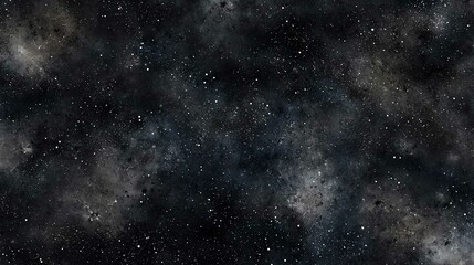 Obraz premium Cosmic Night Sky Illustration of Bright Stars and Nebula in Deep Blue Galaxy