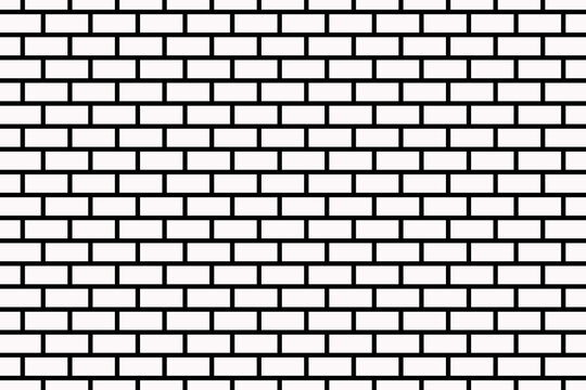 Fototapeta Black and white brick texture. Brick wall pattern design.
