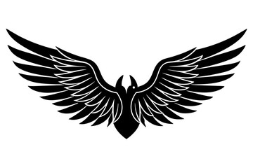 Eagle Wings Emblem Vector - Printable Graphic Design for Logos and Badges

