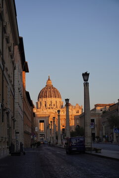 Vatican City. St. Peter's Basilica Sunrise