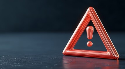 Health warning symbol digital illustration graphic design studio lighting close-up safety awareness