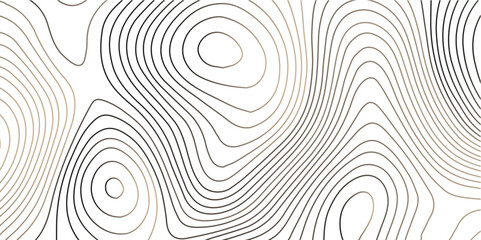 The black grey on white contours vector topography stylized height of the lines. The concept of a conditional geography scheme and the terrain path. Ultra wide. Map vector terrain Illustration.