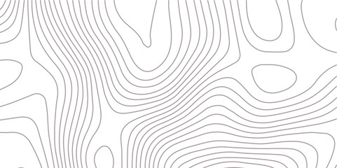 The black grey on white contours vector topography stylized height of the lines. The concept of a conditional geography scheme and the terrain path. Ultra wide. Map vector terrain Illustration.