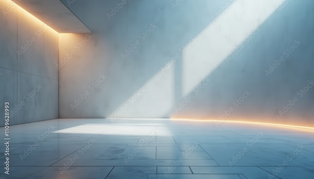 Fototapete elegant abstract background with soft light and clean lines in a minimalist space