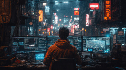 Gamer in Immersive Virtual Reality Environment