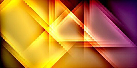 Expressive poster with shadow lines. Features technology, minimalist, and business themes, bright vibrant color schemes