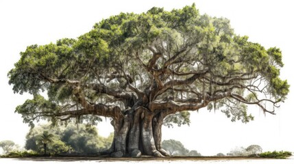 Fototapeta premium Majestic Ancient Tree: A Symbol of Nature's Endurance