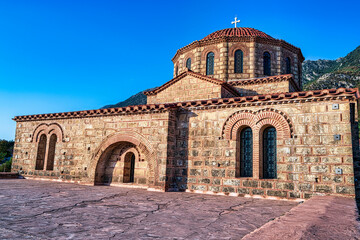 Byzantine Church with Dome in Evening Light