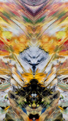 Abstract art background . Hand painting artwork on canvas .