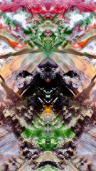 Abstract art background . Hand painting artwork on canvas .