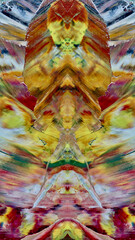 Fototapeta premium Abstract art background . Hand painting artwork on canvas .