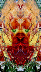 Abstract art background . Hand painting artwork on canvas .