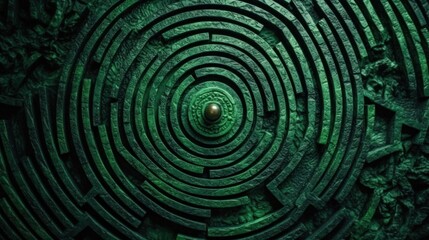 Emerald Labyrinth: A Circular Maze of Intrigue and Mystery