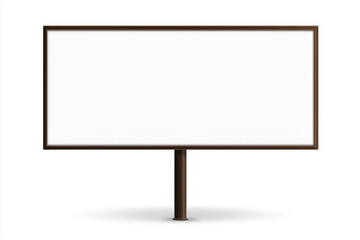 Obraz premium Blank billboard ready for advertisement or creative design, featuring simple and clean structure. Ideal for showcasing various messages or promotions
