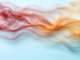 Vibrant abstract smoke swirl