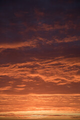 Skyscape in the morning at sunrise