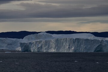 Scenic view of iceberg in Greenland