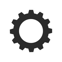 gear on white background. vector