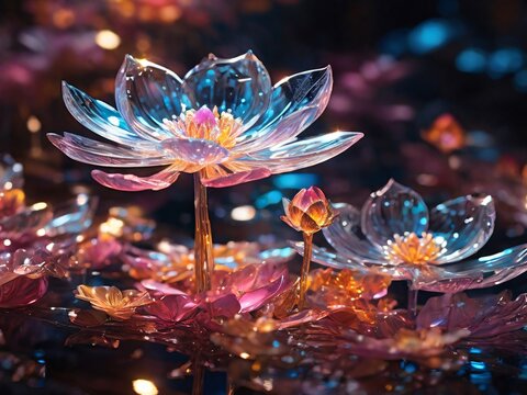 Flores de cristal