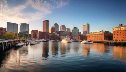 Fototapeta premium boston harbor