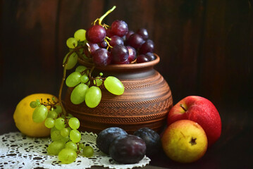 still life with fruits