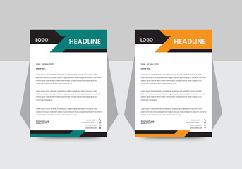 Creative Modern Business Corporate Letterhead Design template