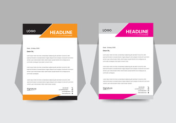 Creative Modern Business Corporate Letterhead Design template