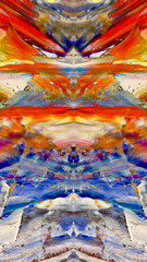 Abstract art background . Hand painting artwork on canvas .