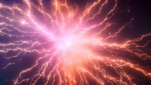 4K UHD Electric Lightning Strike in Slow Motion - Thunderstorm and Rainstorm