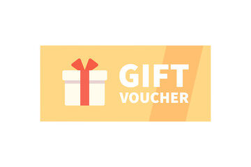 Gift voucher coupon icon. Promo code coupon. Business, sale, discount, special offer, promotion, redeem concepts. Flat vector design isolated illustration.