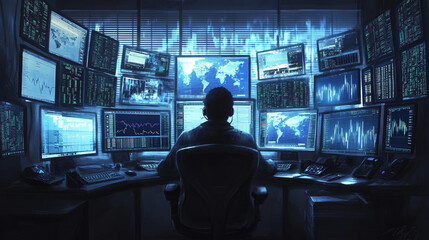 Global Network Monitoring  Cybersecurity Analyst at Work