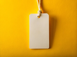 White Brand Tag Mockup for Design