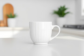 Obraz premium white cup of coffee