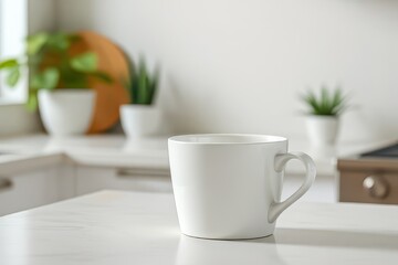 Obraz premium Modern kitchenware displayed on a rustic wooden table ideal for stylish dining experiences