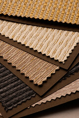 Explore our Textured Fabric Samples presented in a variety of Warm Tones suitable for any project