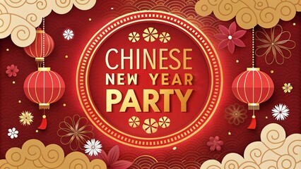 Naklejka premium Celebrate the Festive Spirit of Chinese New Year Generative AI