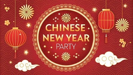 Fototapeta premium Celebrate the Festive Spirit of Chinese New Year Generative AI