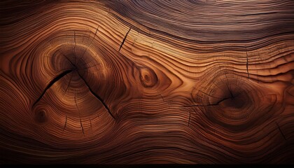 Fototapeta premium Close-up macro shot of textured, brown burned wooden surface with visible grain patterns, perfect for natural design backgrounds