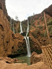 waterfall in the mountains